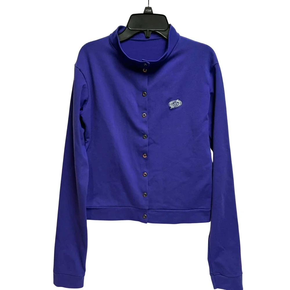 Columbian Women's Purple Activewear Jacket Stretch Snap Front One Size